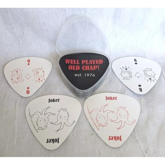 Lot Of 6 Playing Card Decks Target Dogs Miller Beer Shape Guitar Pic Axe Floral - Picture 4 of 15